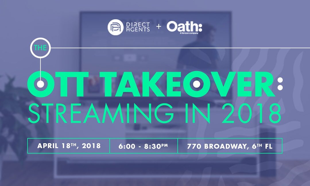 Join Us For Our Panel Discussion – The OTT Takeover: Streaming in 2018