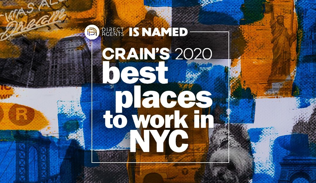For a Third Consecutive Year, Direct Agents Wins 2020 Crain’s Best Places to Work