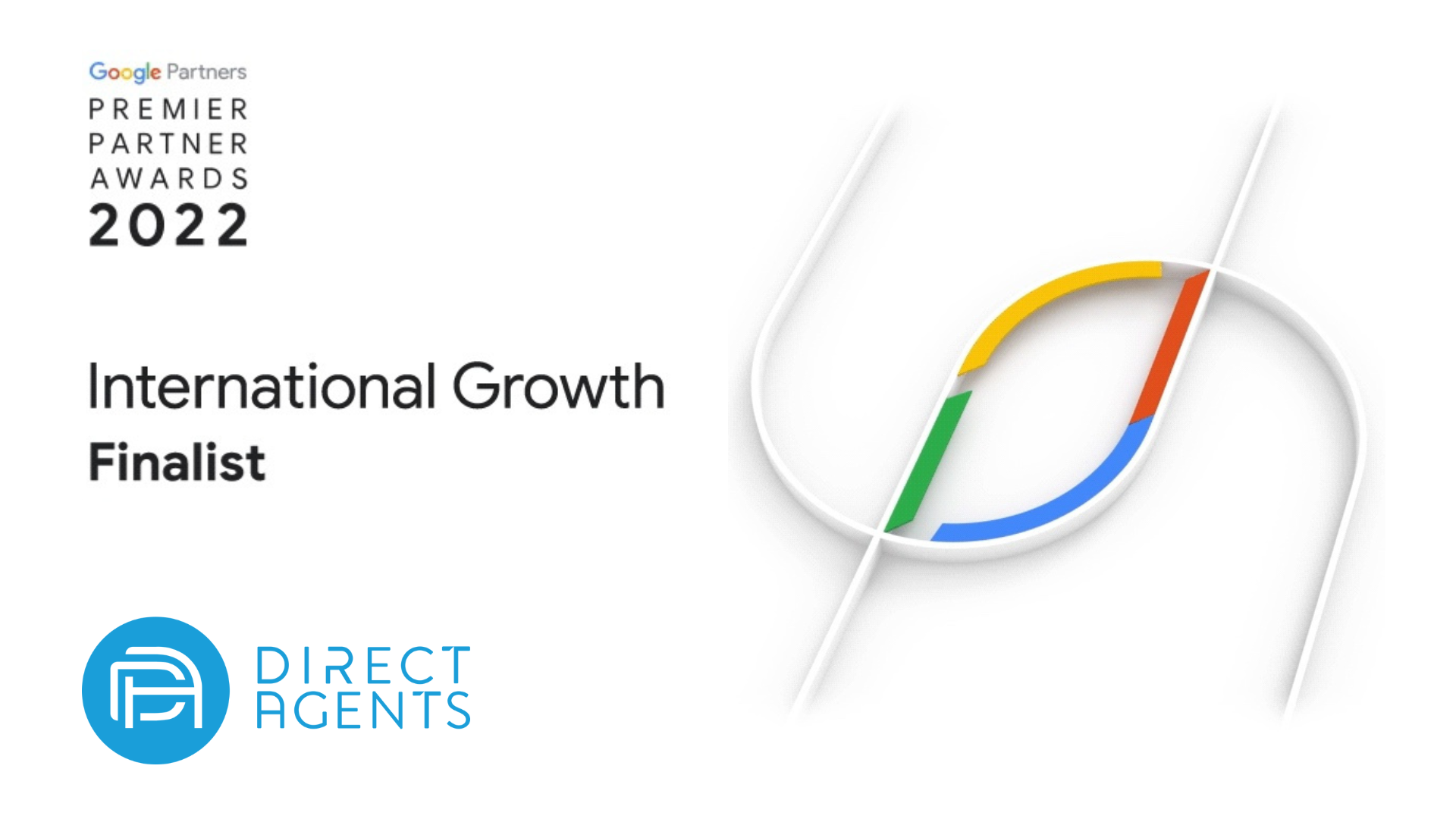 Direct Agents Named International Growth Finalist for the Google Premier Partner Awards