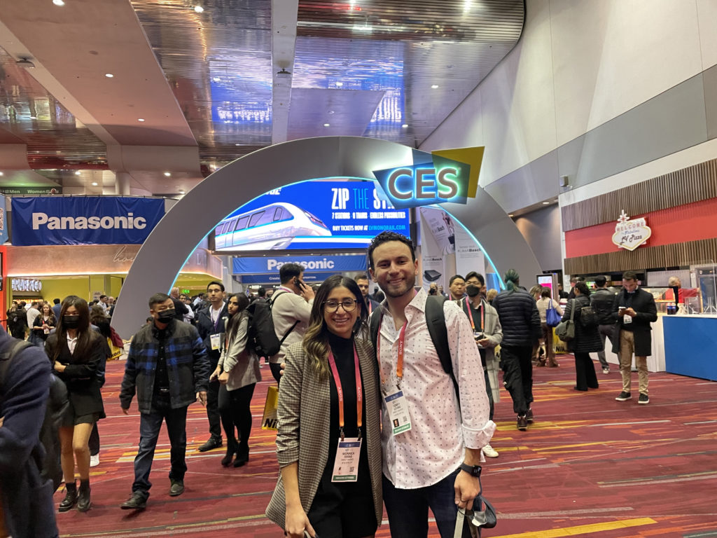 Monnica and Corey at CES 2023